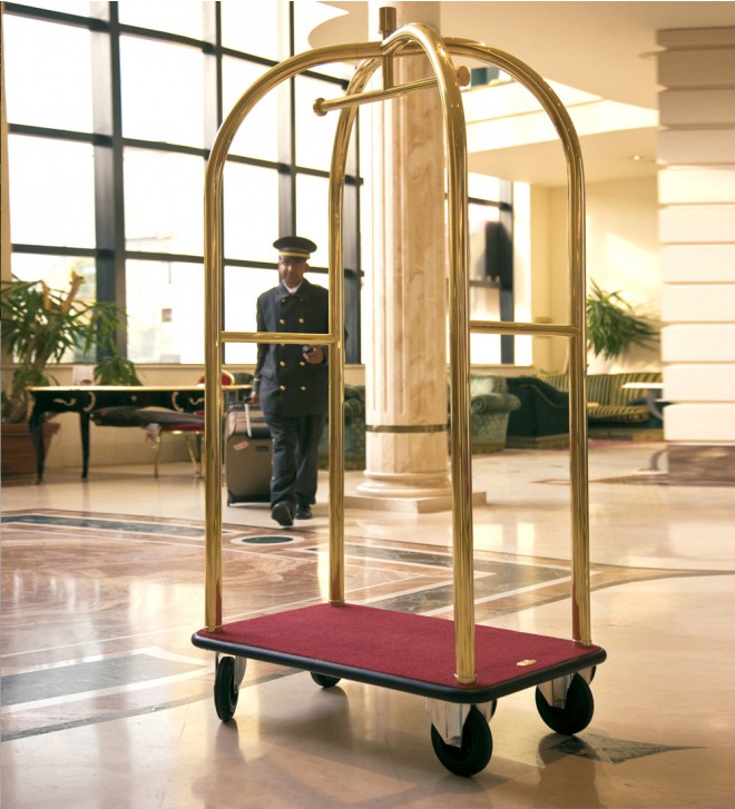 Il carrello portavaligie migliora l'accoglienza del vostro Hotel!